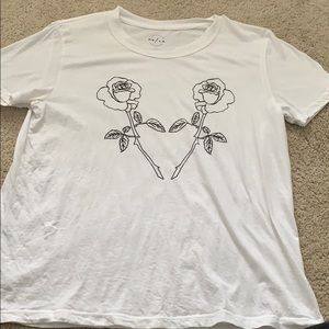 Pac sun roses graphic tee